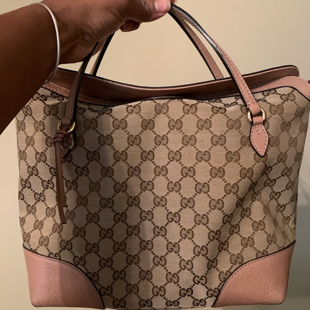 Gucci Monogram Medium Bree Top Handle Bag